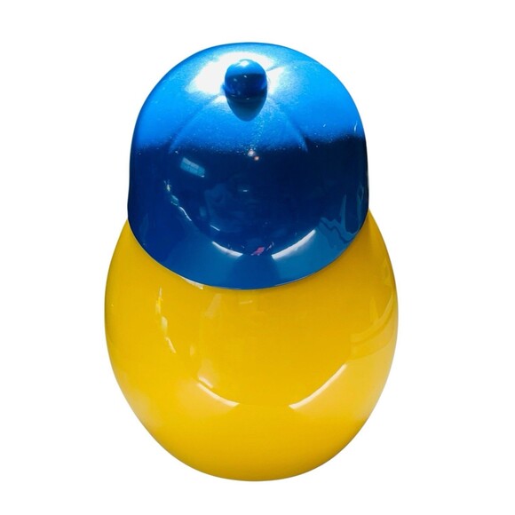 Vintage Yellow  M &M's "Honk If You Love Chocolate "  8 in. Candy or Cookie Jar - Picture 6 of 8